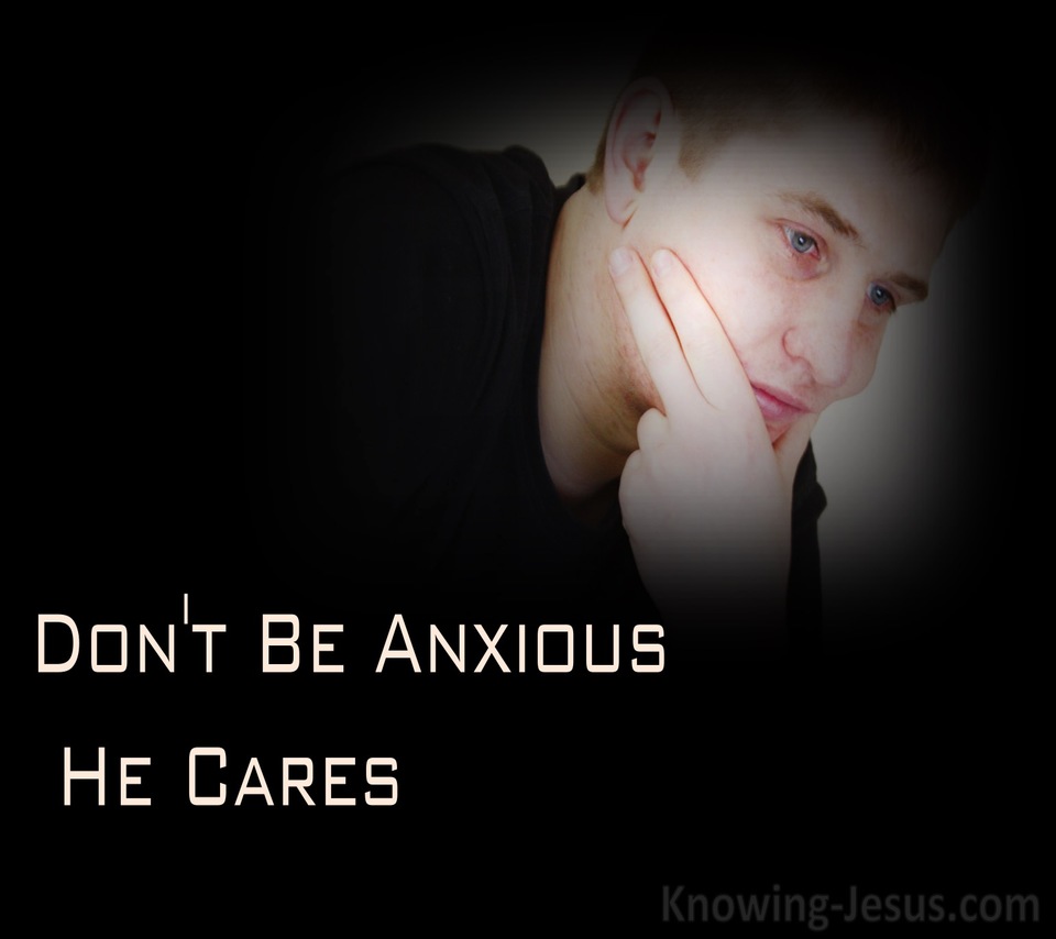 Philippians 4:6 Don't Be Anxious : He Cares (devotional)03:01 (black)